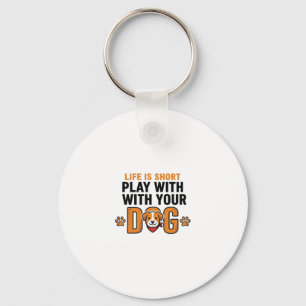 Llavero Juega Con Tu Perro Diseño De Grabado Antiguo Diver