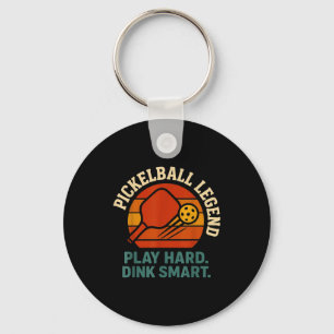 Llavero Juega de forma responsable retro pickleball divert