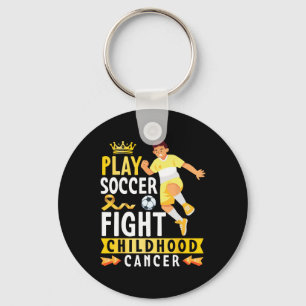 Llavero Juega Fútbol Lucha Contra El Cáncer Infantil Cinta