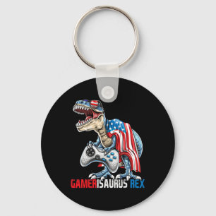 Llavero Juego 4 De Julio T Rex Dinosaur Amerisaurus Rex Bo