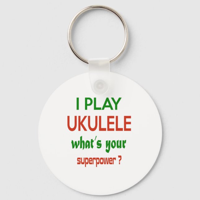 Llavero Juego a Ukulele, ¿cuál es tu superpotencia? (Anverso)