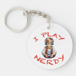 Llavero Juego a un chico de los nerds gamer