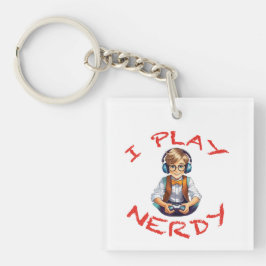 Llavero Juego a un chico de los nerds gamer