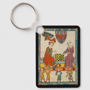 Llavero Juego de Ajedrez Códice Manesse siglo XIV