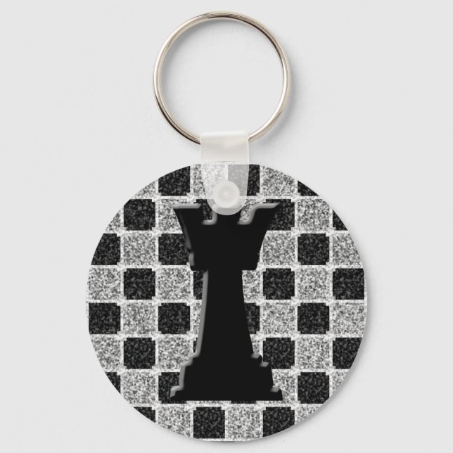 Llavero Juego de ajedrez: rook y tablero (Anverso)