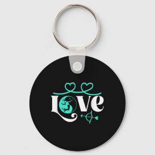 Llavero Juego de Badminton Shuttle Yin-yang-love Badmin