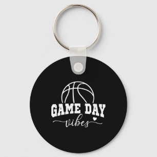 Llavero Juego de baloncesto Día Vibes Baloncesto Mamá Vida