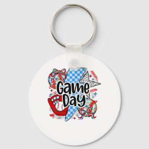 Llavero Juego de Béisbol Día Retro Esta Temporada De Contr
