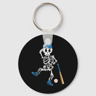 Llavero Juego de Béisbol Vintage Skeleton Halloween
