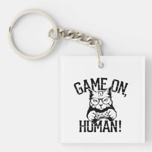 Llavero Juego de diseño de gatos para jugadores en humanos