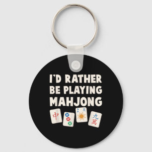 Llavero Juego de Mahjong - Preferiría estar jugando Mahjon