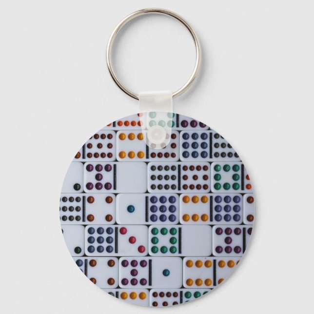 Llavero Juego de números de Dominos (Anverso)