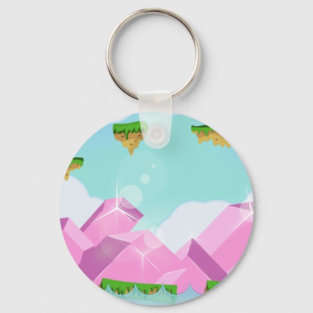 Llavero Juego de plataforma retro (Anverso)