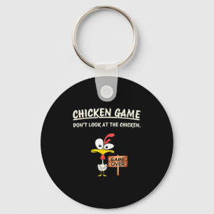 Llavero Juego de Pollo No Mires Al Pollo Pollo Divertido