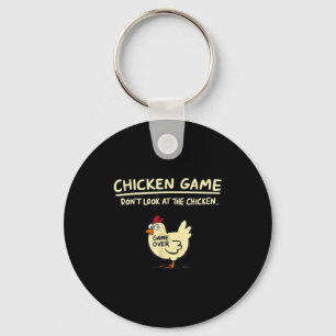 Llavero Juego de Pollo No Mires Al Pollo Pollo Divertido