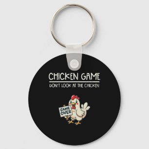 Llavero Juego de Pollo No Mires Divertido Decir Niños Juve