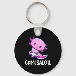 Llavero Juego de vídeo Axolotl Cute