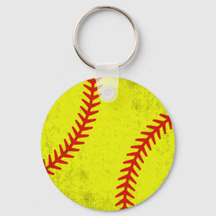 Llavero Juego Retro de Sóftbol de Béisbol Femenino Estilo 
