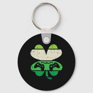 Llavero Juego Shamrock Retro St Patricks Day Hombres Chica
