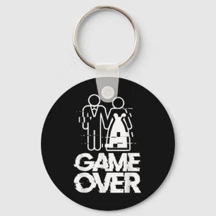 Llavero Juego sobre Glitch Bride Groom Funny Boda