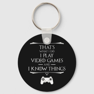 Llavero Juego Videojuegos Y Conozco Cosas Keychain