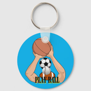Llavero Juegos de bolas de deporte ejercicio arte