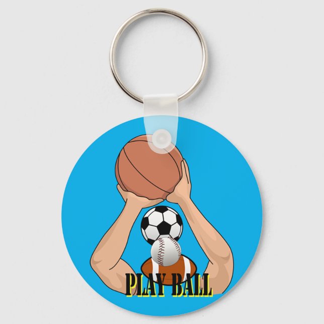 Llavero Juegos de bolas de deporte ejercicio arte (Anverso)