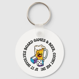 Llavero Juegos de mesa y cerveza