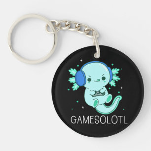 Llavero Juegos Kawaii Ajolote Jugador de Ajolote