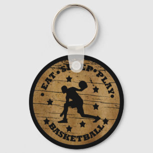 Llavero Juegue al sueño jugador de baloncesto retro