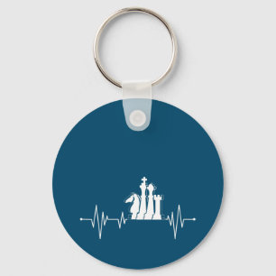 Llavero Jugador de ajedrez Regalo Idea Chess Pieces Heartb