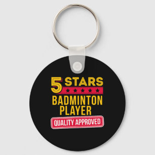 Llavero Jugador de Badminton de 5 estrellas - Gracioso Rac