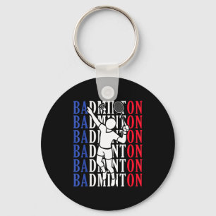 Llavero Jugador de bádminton Jugadores Entrenador Fans Niñ