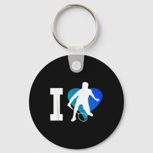 Llavero Jugador de bádminton Squash Hombre Volante Bádmint
