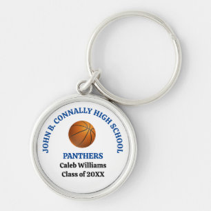 Llavero Jugador de Baloncesto de Escuela Secundaria Person