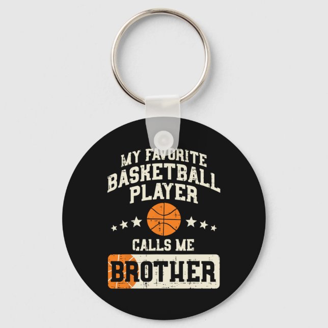 Llavero Jugador de baloncesto favorito Brother Family Ball (Anverso)