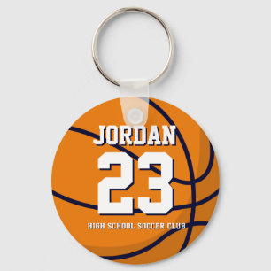 Llavero Jugador de baloncesto número escuela de deportes
