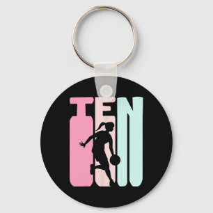 Llavero Jugador de baloncesto Retro de 10 años