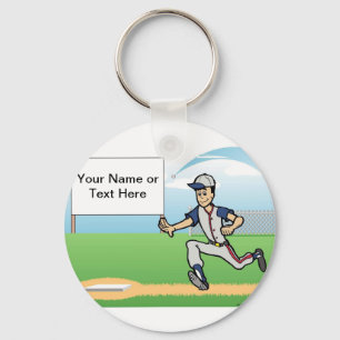 Llavero Jugador de béisbol - Personalizado masculino por P