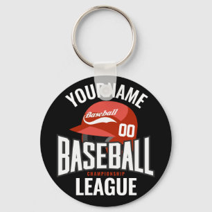 Llavero Jugador de béisbol personalizado NOMBRE Equipo Cha