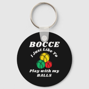 Llavero Jugador De Bolas Bocce Humor Divertido Decir 
