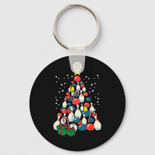 Llavero Jugador de Bowling de Navidad Jugador de Bowler de