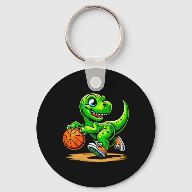 Llavero Jugador de esqueleto de T-rex Dinosaurio  (Anverso)