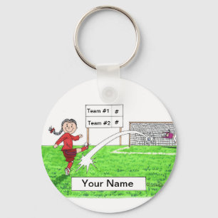 Llavero Jugador de fútbol, mujer - Regalo Personalizado pe