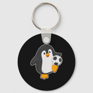 Llavero Jugador de fútbol pingüino fútbol deportes