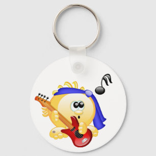 Llavero Jugador de guitarra musical