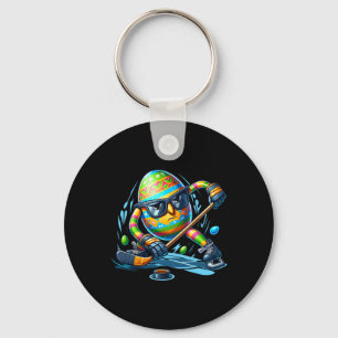 Llavero Jugador de hockey de Pascua Huevos Huevos Conejos 