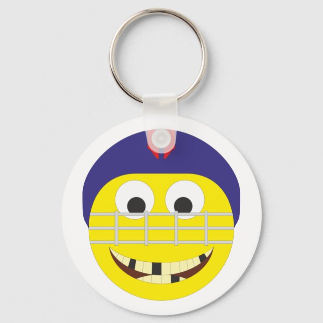 Llavero Jugador de hockey Smilie Eichokeyspieler (Anverso)