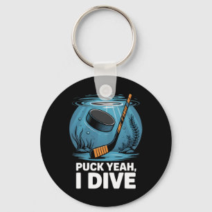 Llavero Jugador de Hockey Subacuático Puck Sí Diving Depor