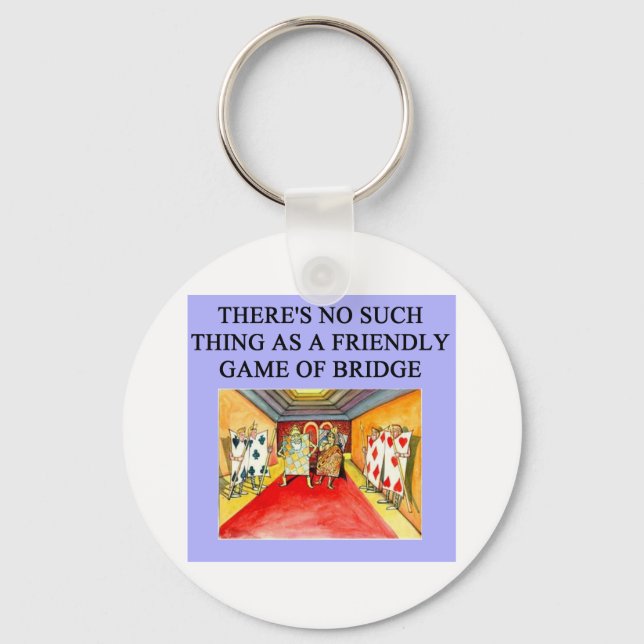 Llavero jugador de juego de puente duplicado (Anverso)